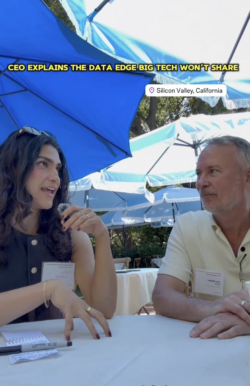 Nadia Sadegh interviewing a Silicon Valley CEO