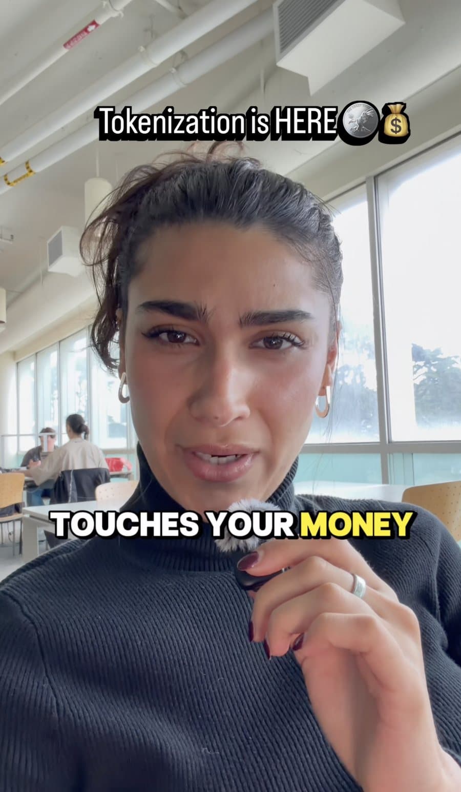 Nadia Sadegh presenting a breakdown of stablecoins